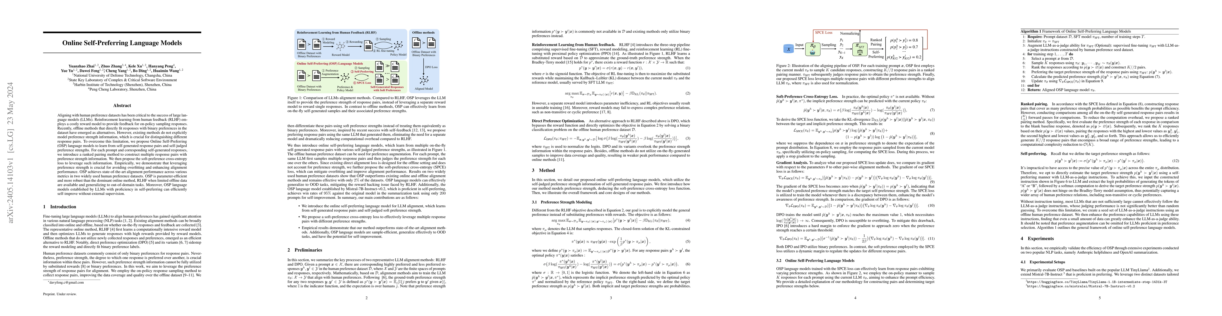 Thumbnail for Online Self-Preferring Language Models