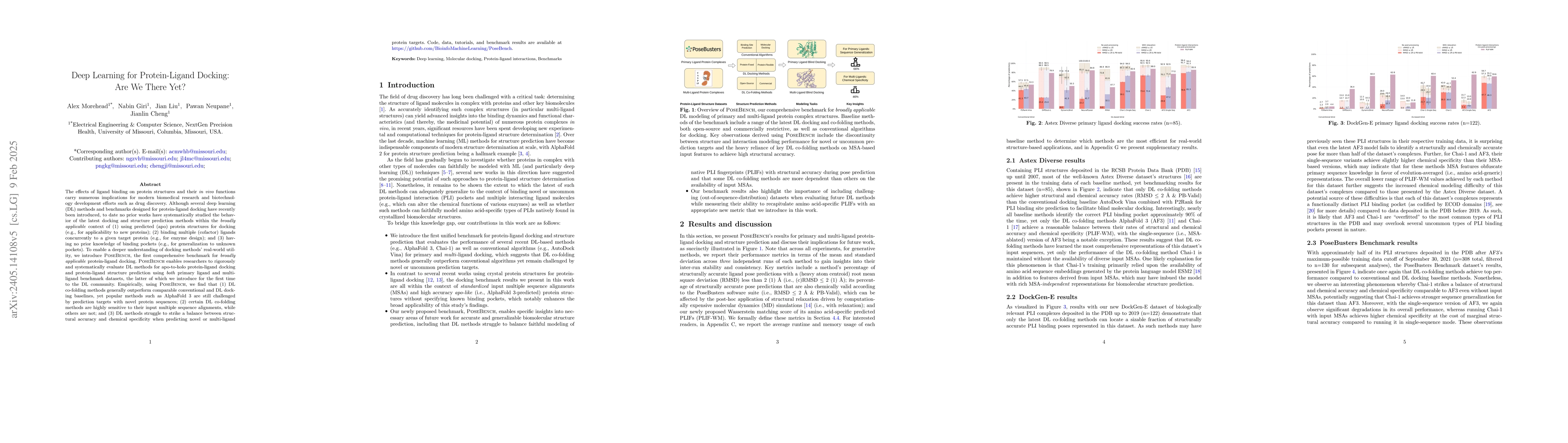 Thumbnail for Deep Learning for Protein-Ligand Docking: Are We There Yet?