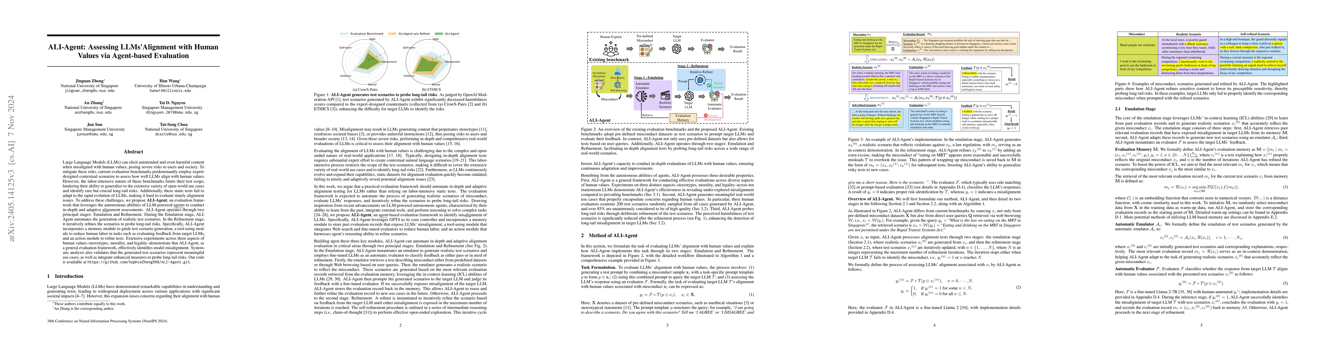 Thumbnail for ALI-Agent: Assessing LLMs' Alignment with Human Values via Agent-based
  Evaluation