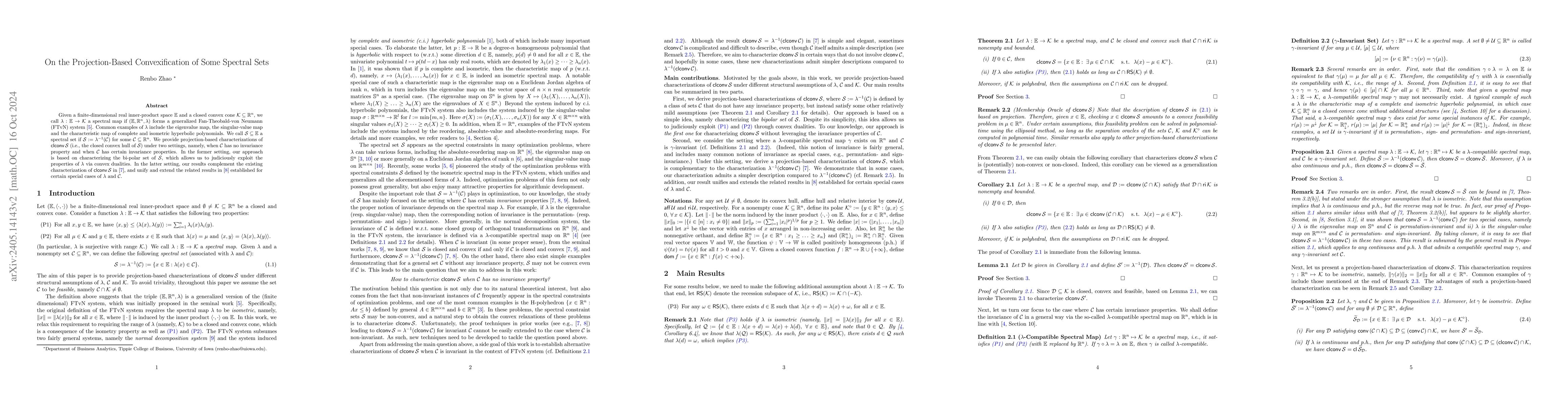 Thumbnail for A Geometric Perspective on the Closed Convex Hull of Some Spectral Sets