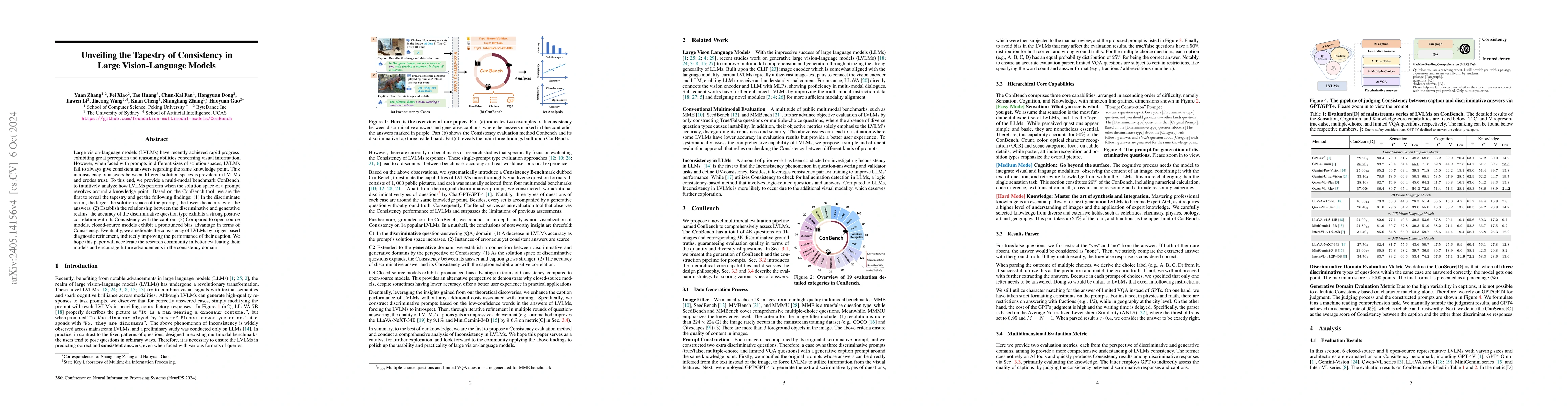 Thumbnail for Unveiling the Tapestry of Consistency in Large Vision-Language Models