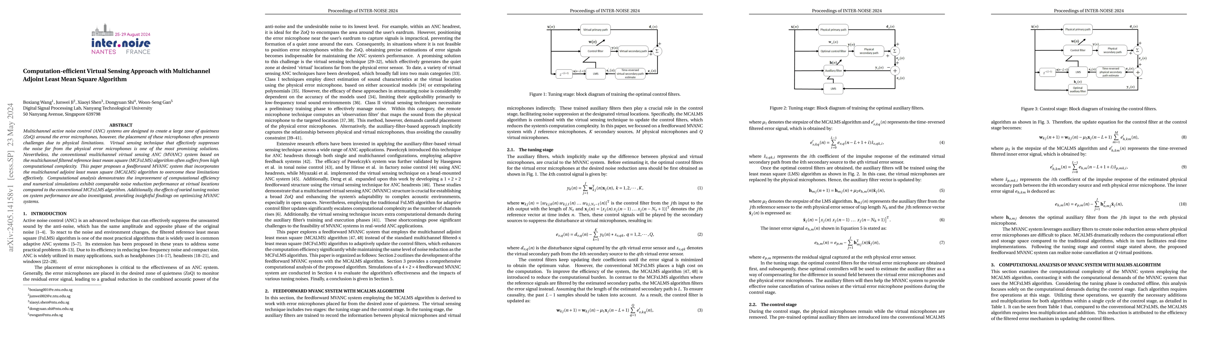 Thumbnail for Computation-efficient Virtual Sensing Approach with Multichannel Adjoint
  Least Mean Square Algorithm