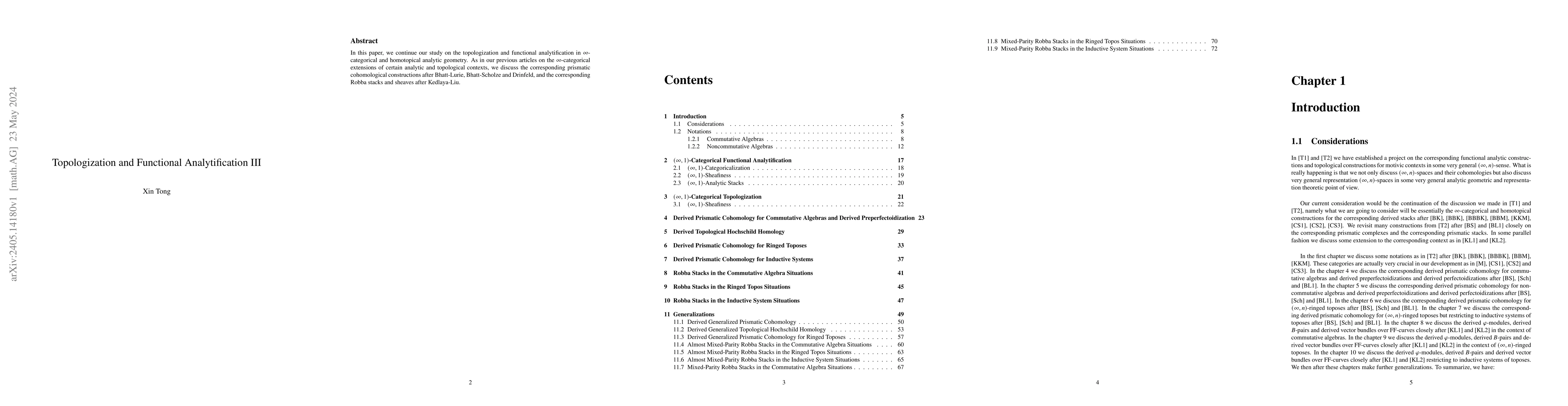 Thumbnail for Topologization and Functional Analytification III