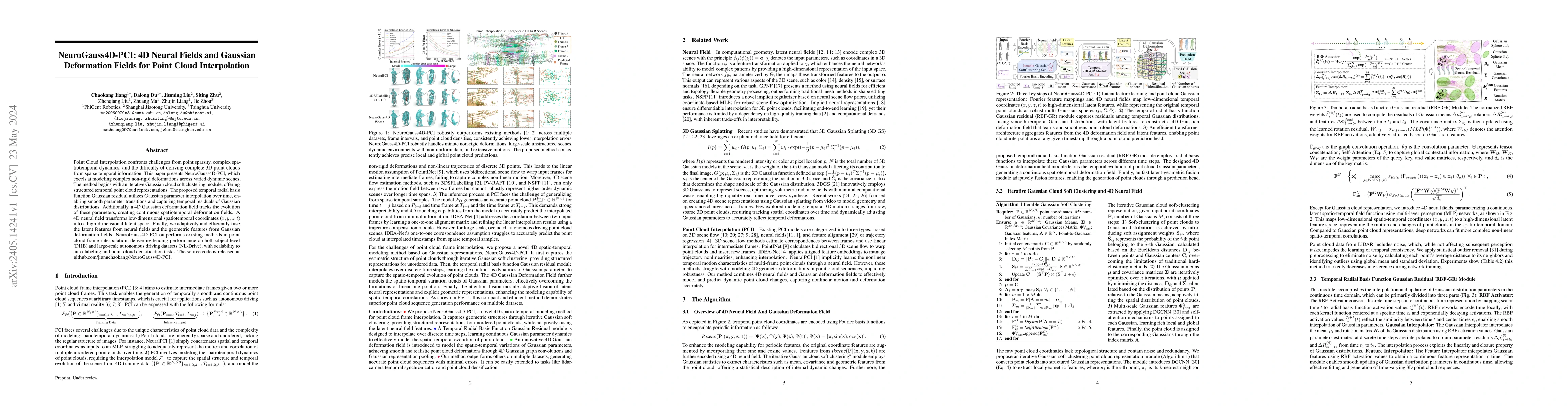 Thumbnail for NeuroGauss4D-PCI: 4D Neural Fields and Gaussian Deformation Fields for
  Point Cloud Interpolation