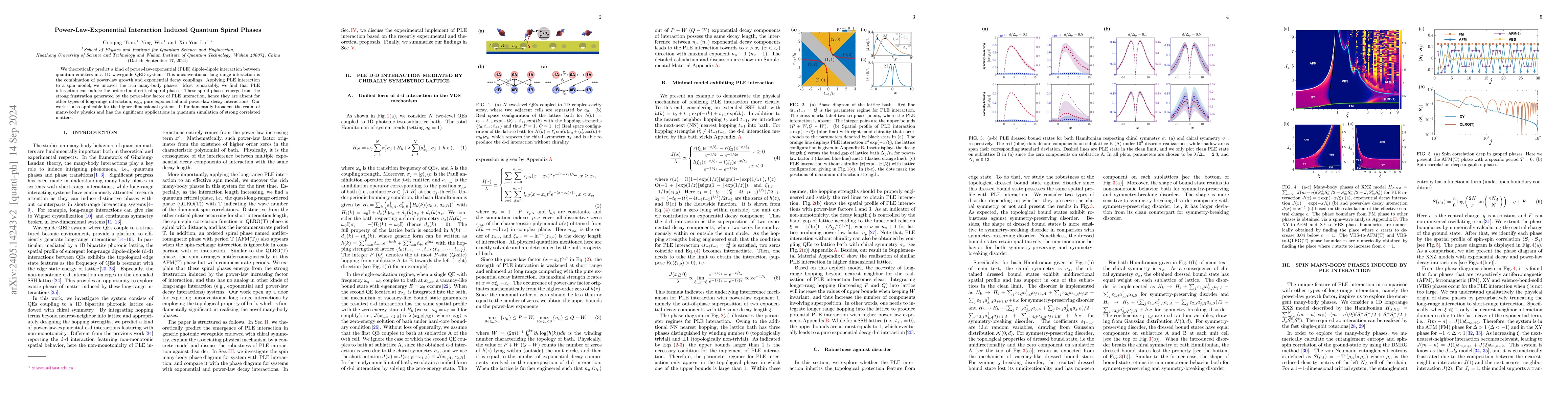 Thumbnail for Power-Law-Exponential Interaction Induced Quantum Spiral Phases