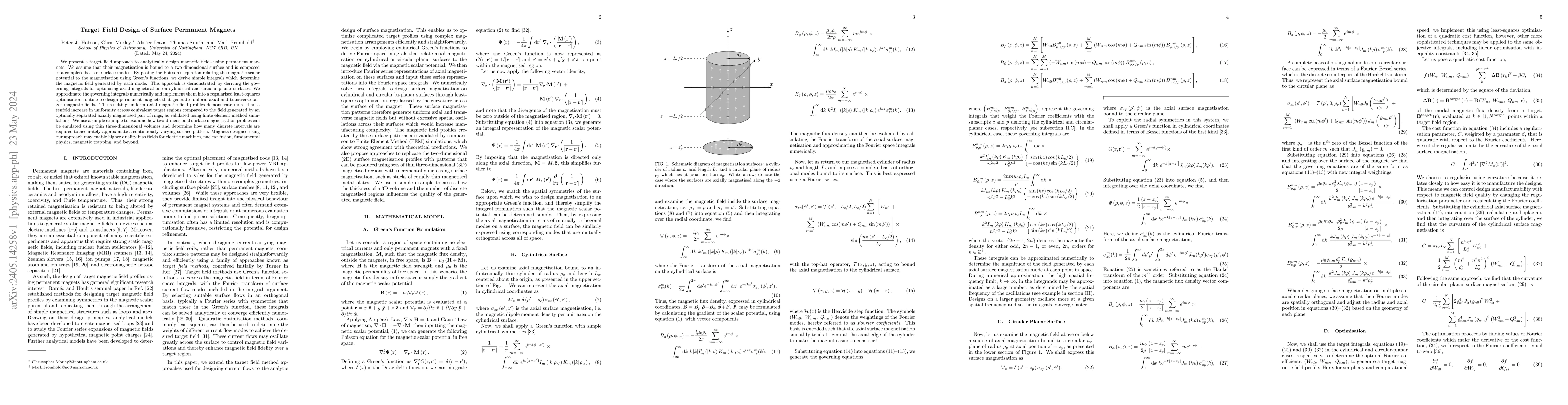 Thumbnail for Target Field Design of Surface Permanent Magnets
