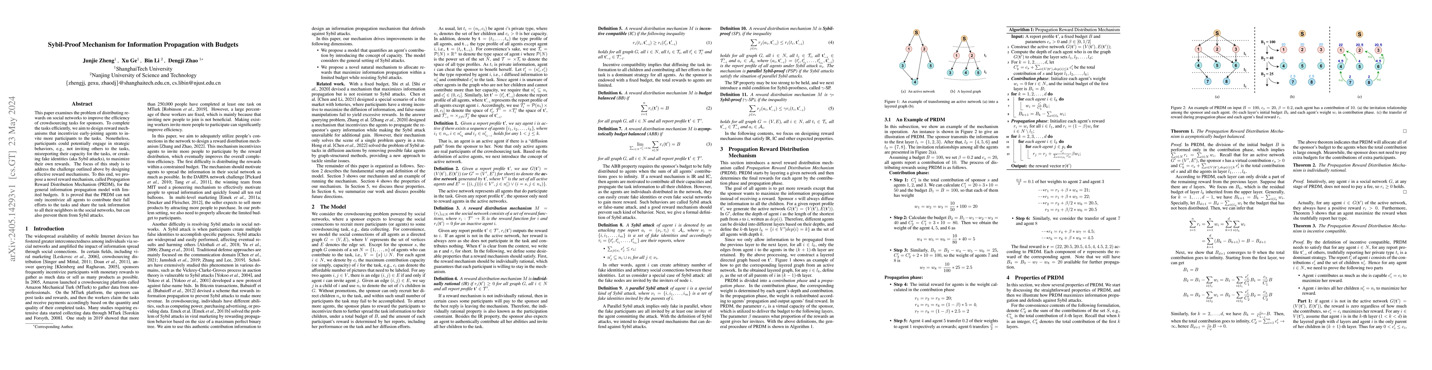 Thumbnail for Sybil-Proof Mechanism for Information Propagation with Budgets
