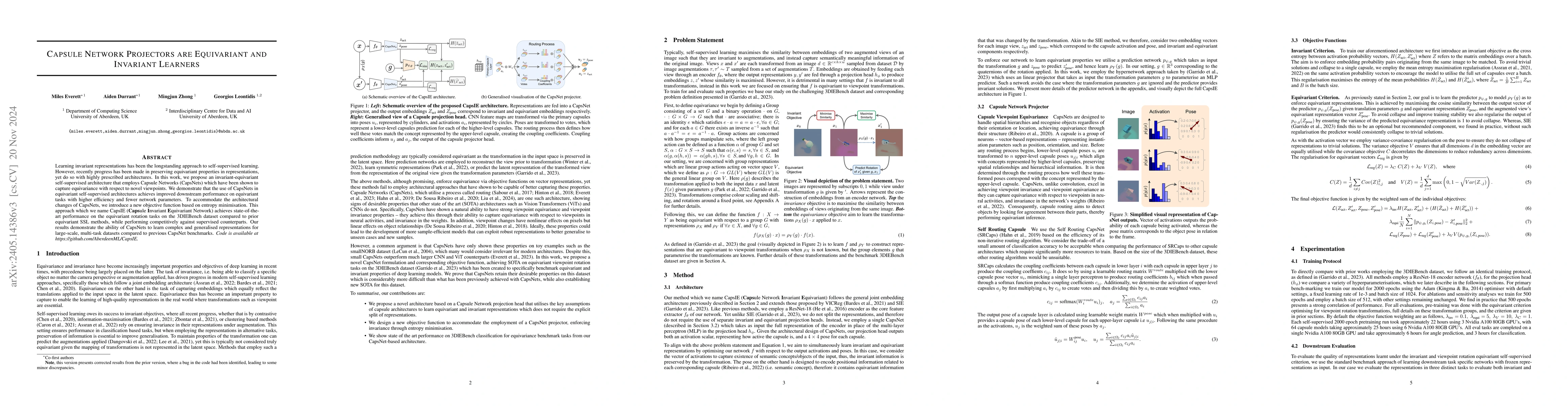 Thumbnail for Capsule Network Projectors are Equivariant and Invariant Learners