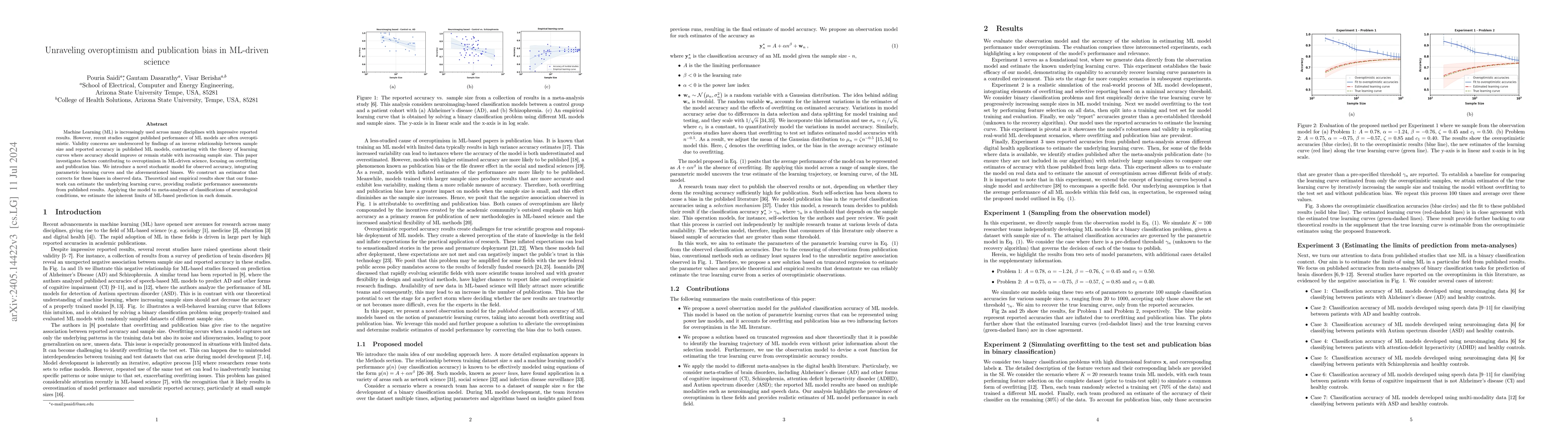 Thumbnail for Unraveling overoptimism and publication bias in ML-driven science