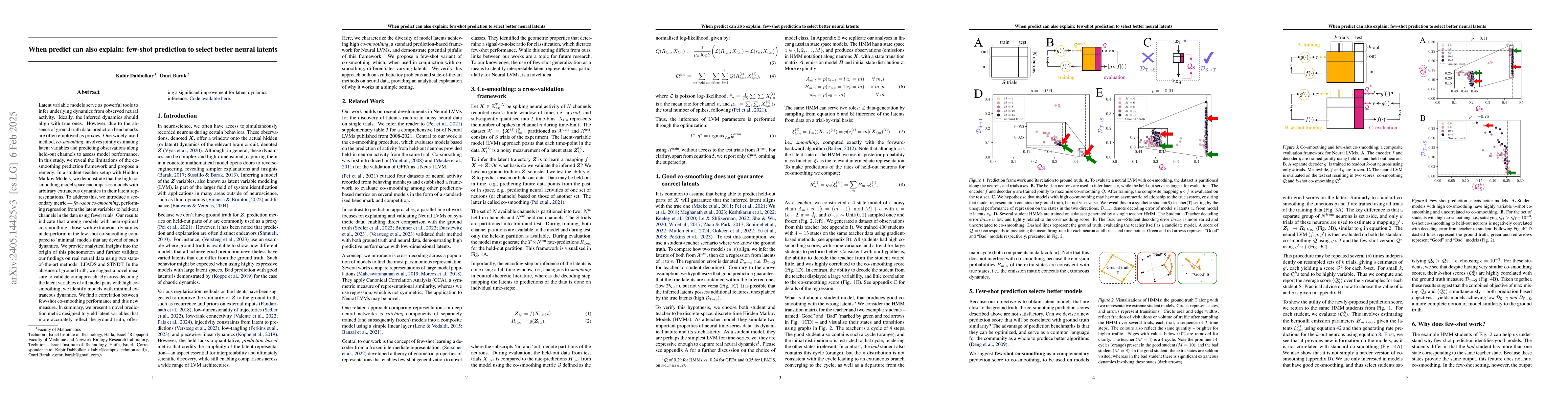 Thumbnail for When predict can also explain: few-shot prediction to select better
  neural latents