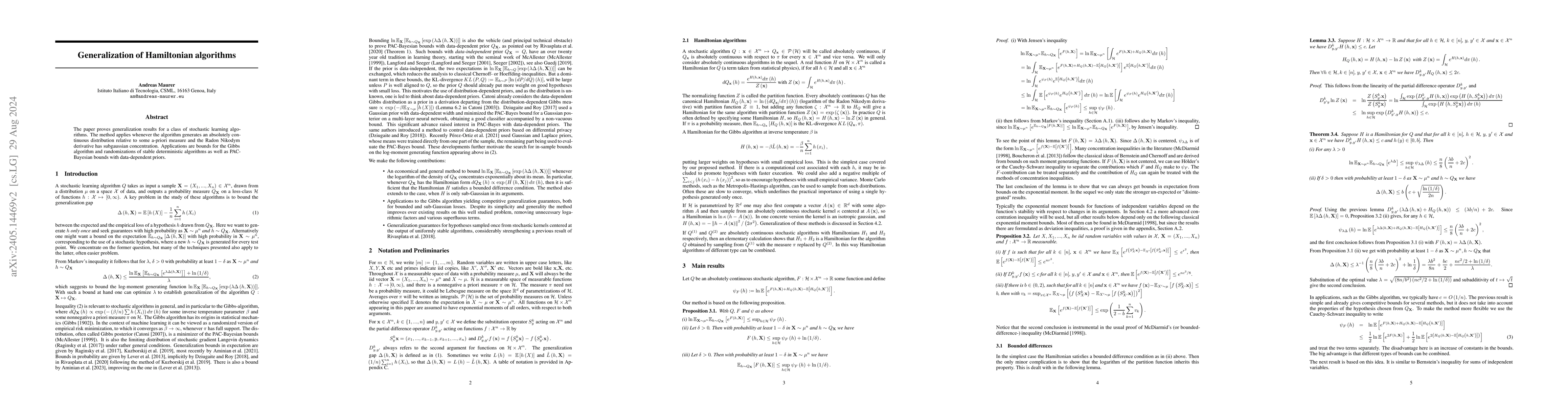 Thumbnail for Generalization of Hamiltonian algorithms
