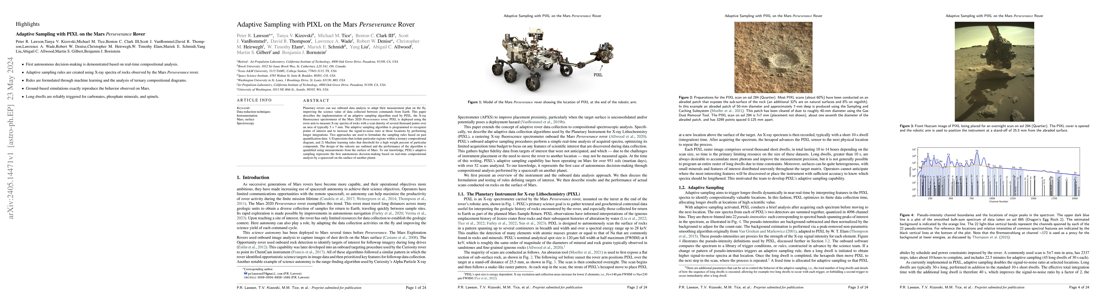 Thumbnail for Adaptive sampling with PIXL on the Mars Perseverance rover