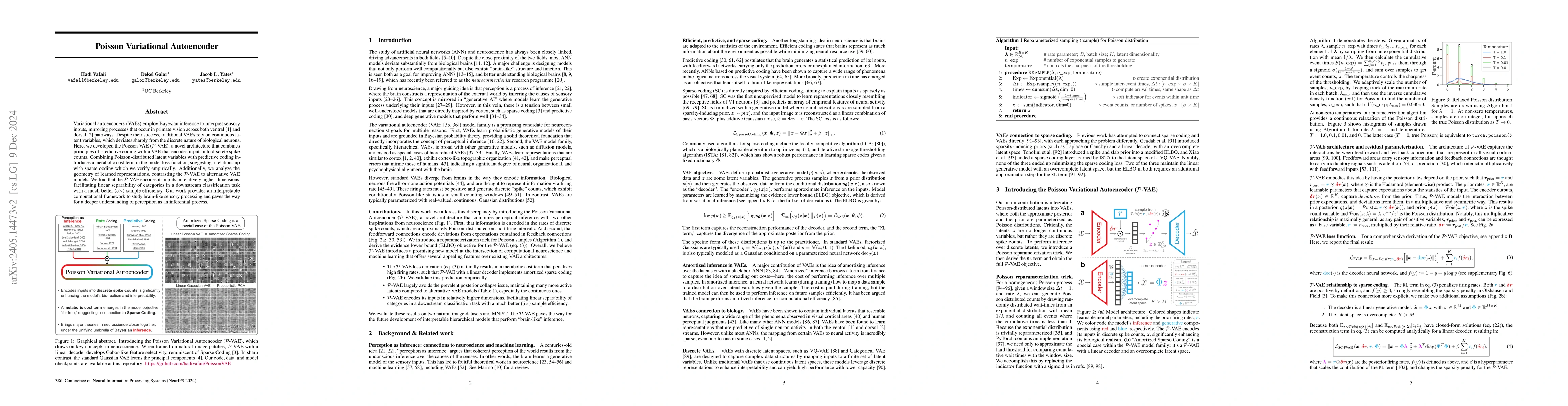 Thumbnail for Poisson Variational Autoencoder