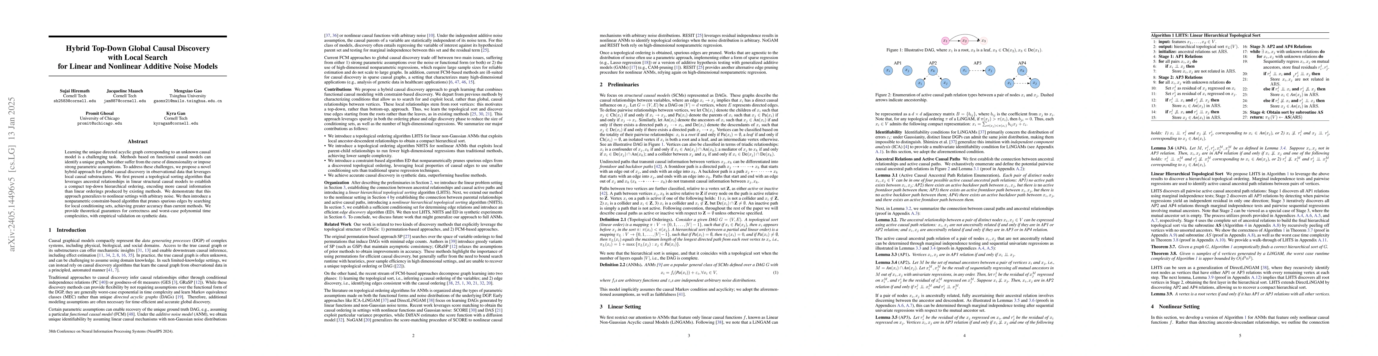 Thumbnail for Hybrid Global Causal Discovery with Local Search