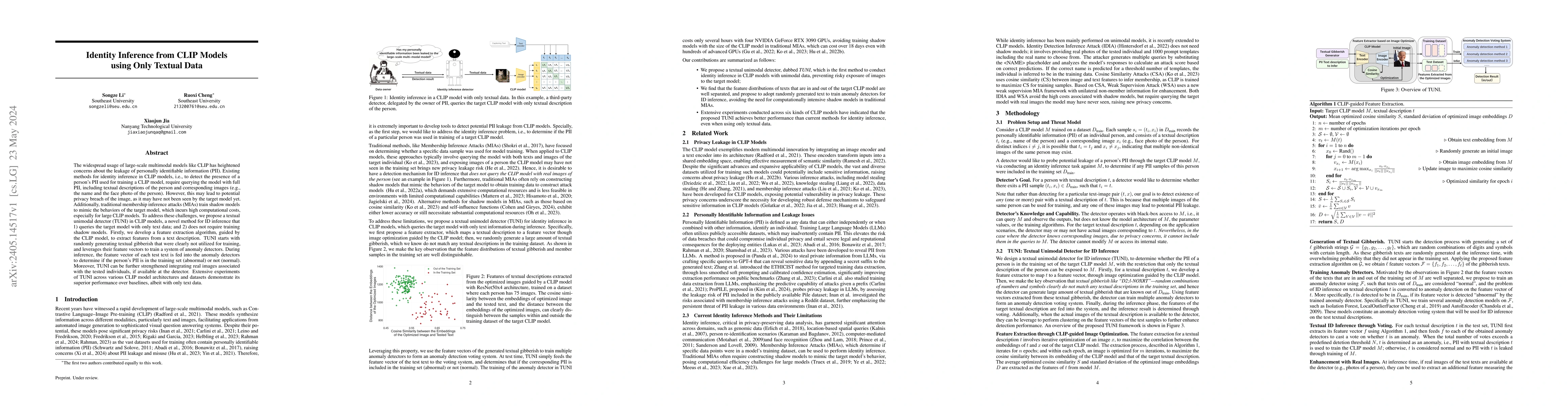 Thumbnail for Identity Inference from CLIP Models using Only Textual Data