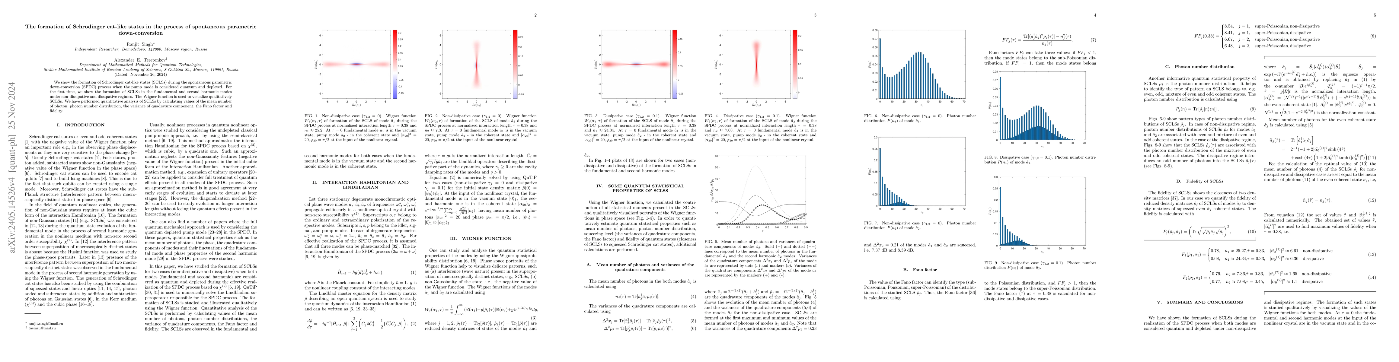 Thumbnail for The formation of Schrodinger cat-like states in the process of
  spontaneous parametric down-conversion