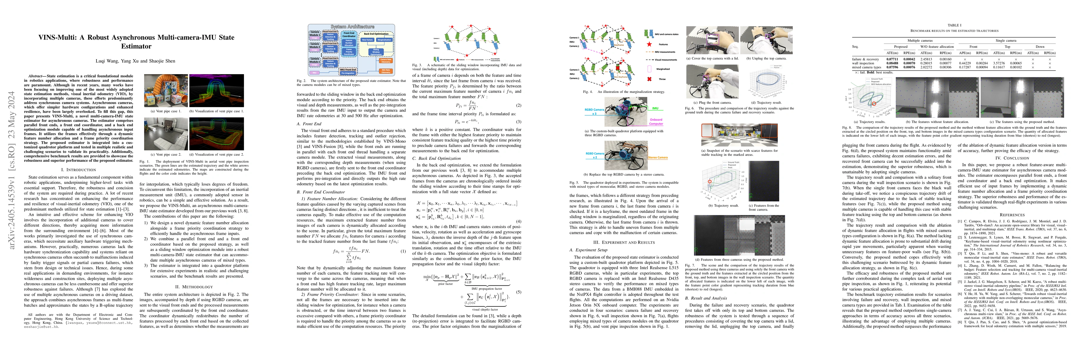 Thumbnail for VINS-Multi: A Robust Asynchronous Multi-camera-IMU State Estimator