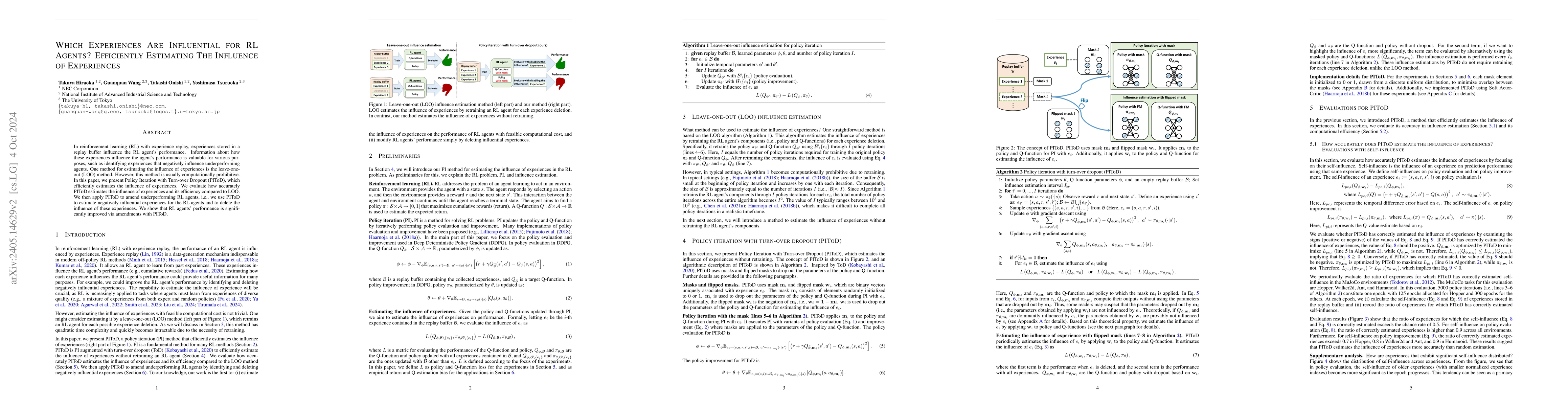 Thumbnail for Which Experiences Are Influential for RL Agents? Efficiently Estimating
  The Influence of Experiences