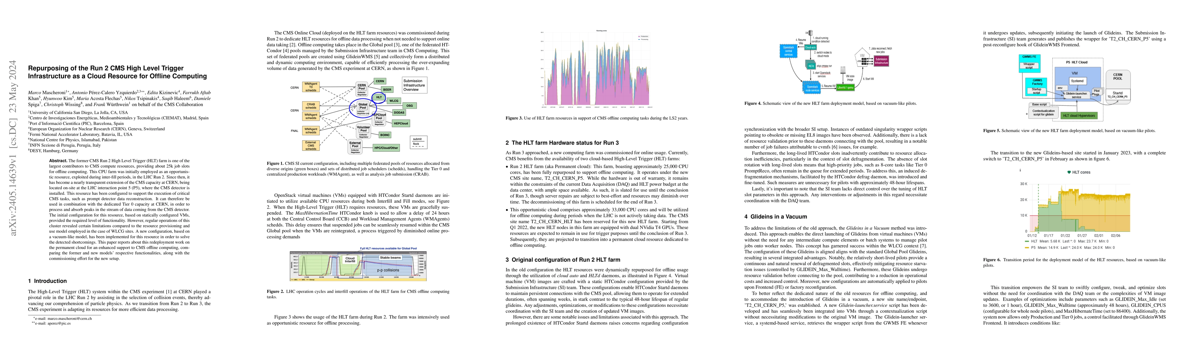 Thumbnail for Repurposing of the Run 2 CMS High Level Trigger Infrastructure as a
  Cloud Resource for Offline Computing