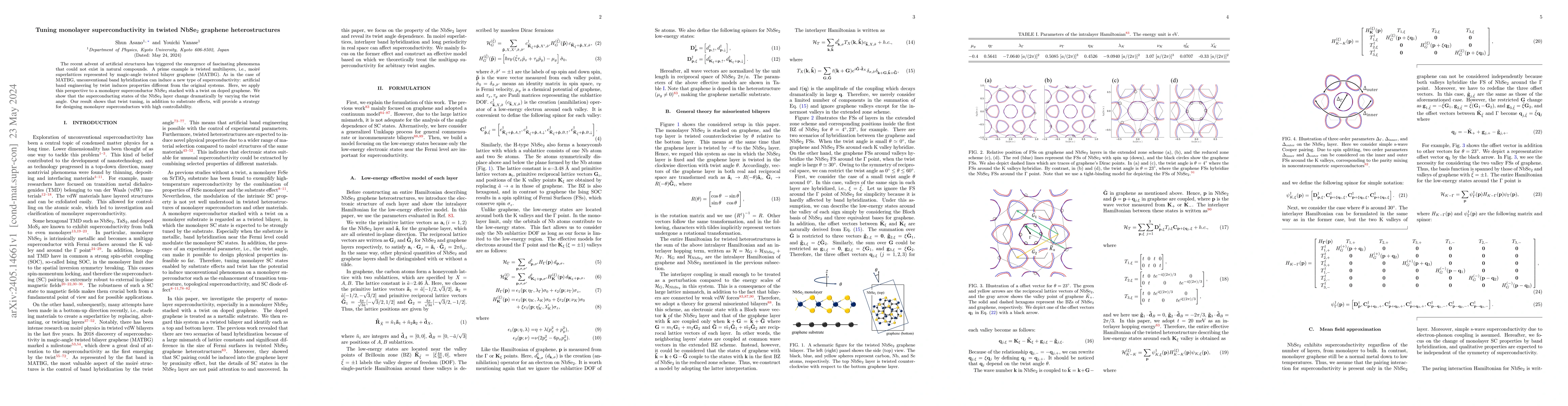 Thumbnail for Tuning monolayer superconductivity in twisted NbSe$_2$ graphene
  heterostructures