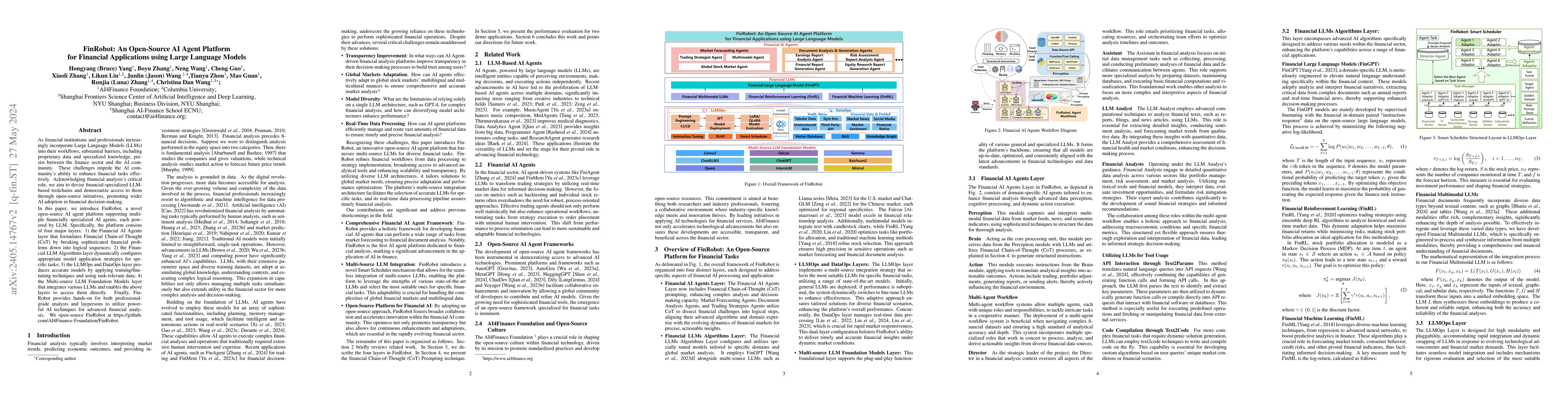 Thumbnail for FinRobot: An Open-Source AI Agent Platform for Financial Applications
  using Large Language Models