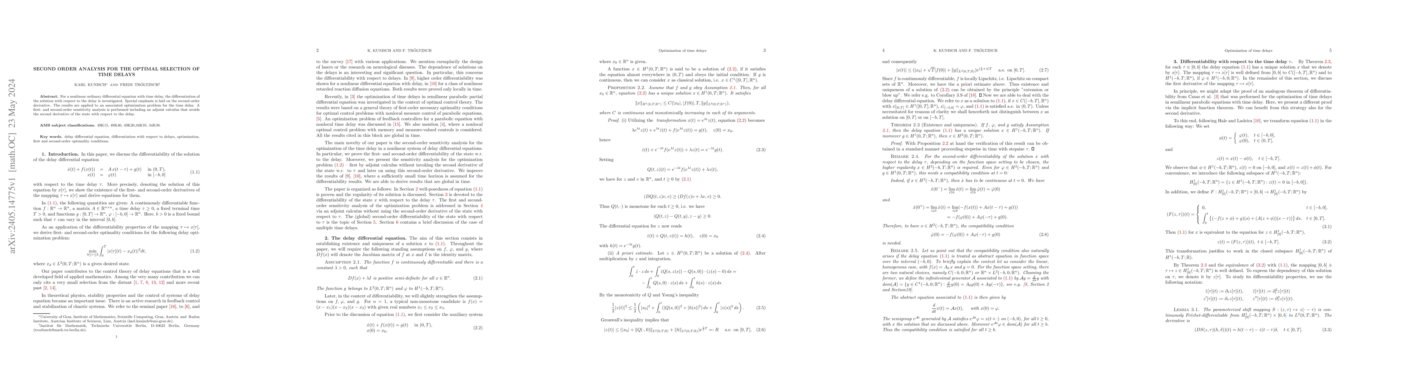 Thumbnail for Second order analysis for the optimal selection of time delays