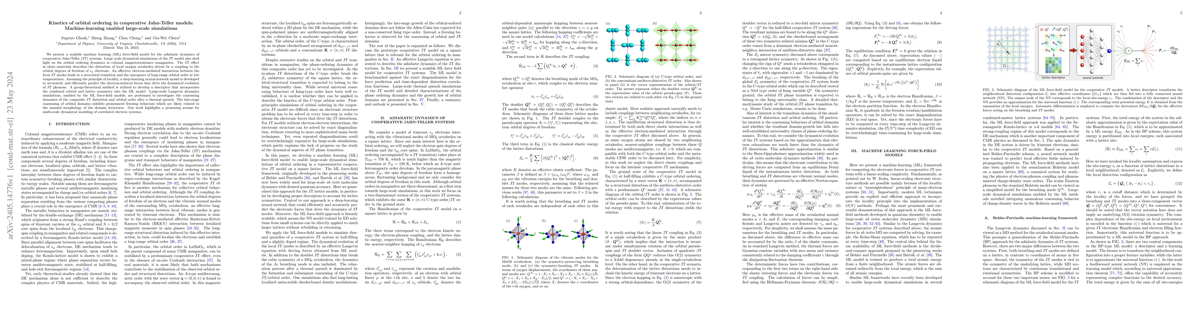 Thumbnail for Kinetics of orbital ordering in cooperative Jahn-Teller models:
  Machine-learning enabled large-scale simulations