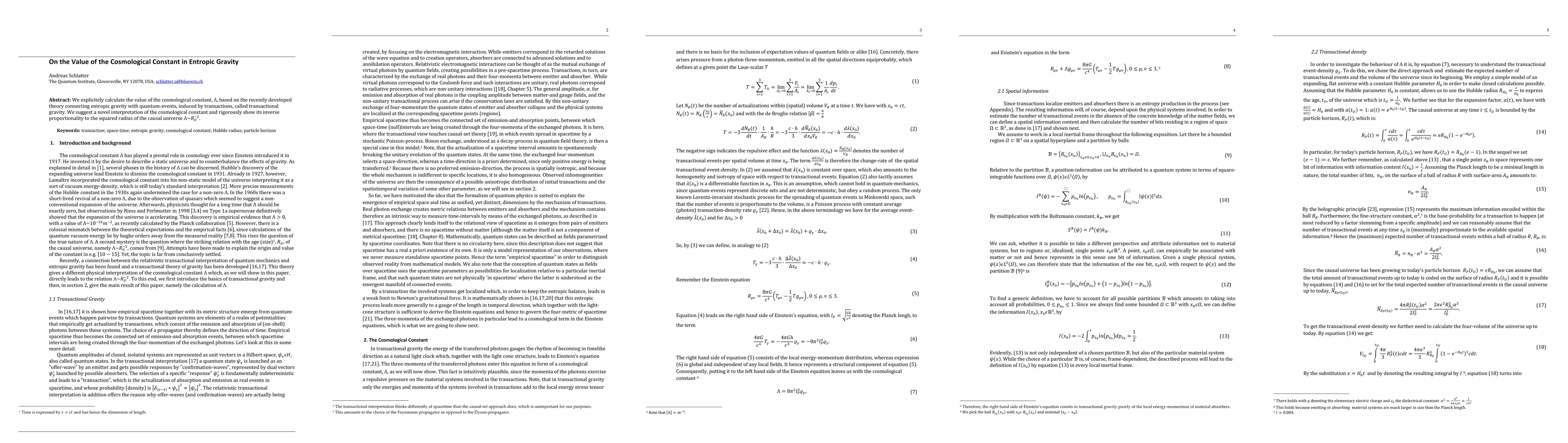 Thumbnail for On the Value of the Cosmological Constant in Entropic Gravity