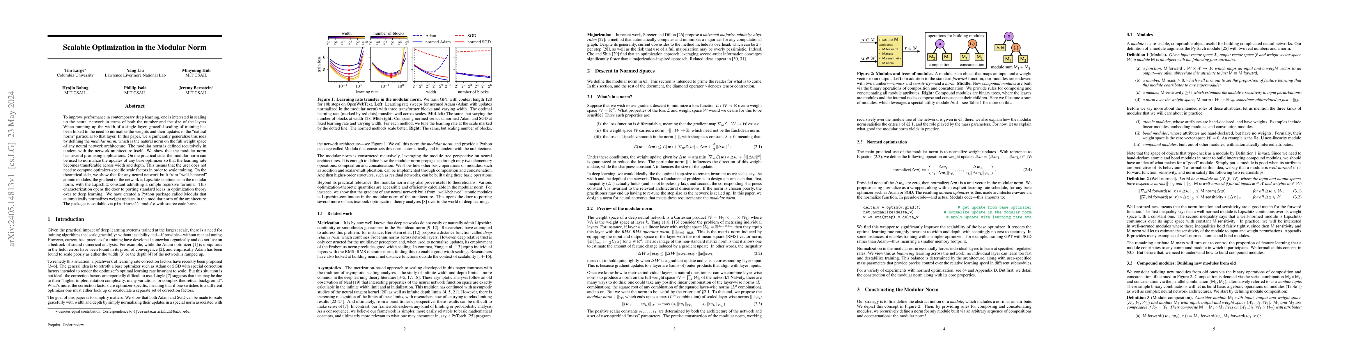 Thumbnail for Scalable Optimization in the Modular Norm