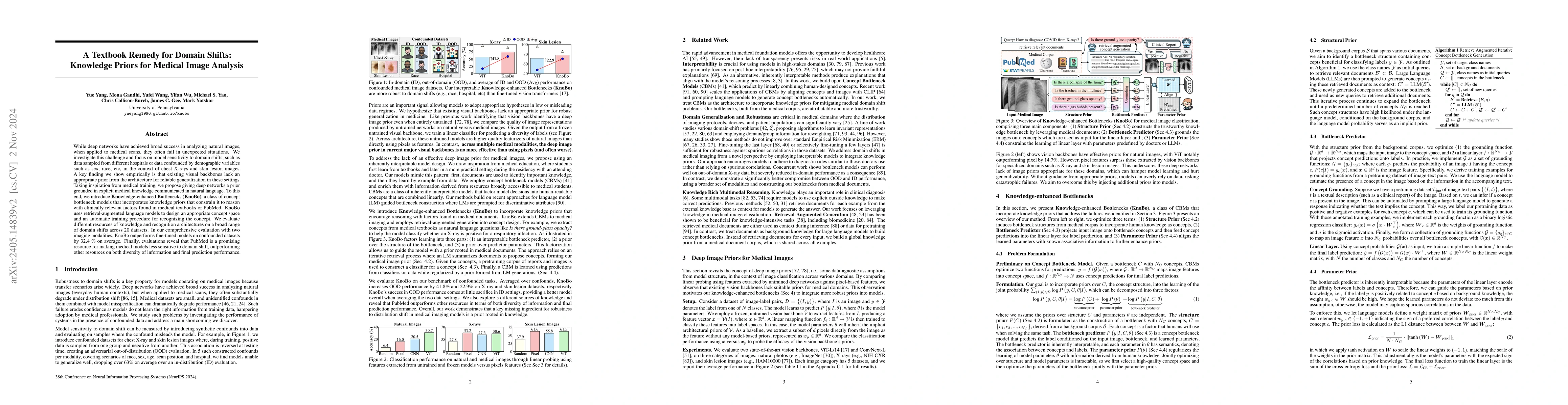 Thumbnail for A Textbook Remedy for Domain Shifts: Knowledge Priors for Medical Image
  Analysis