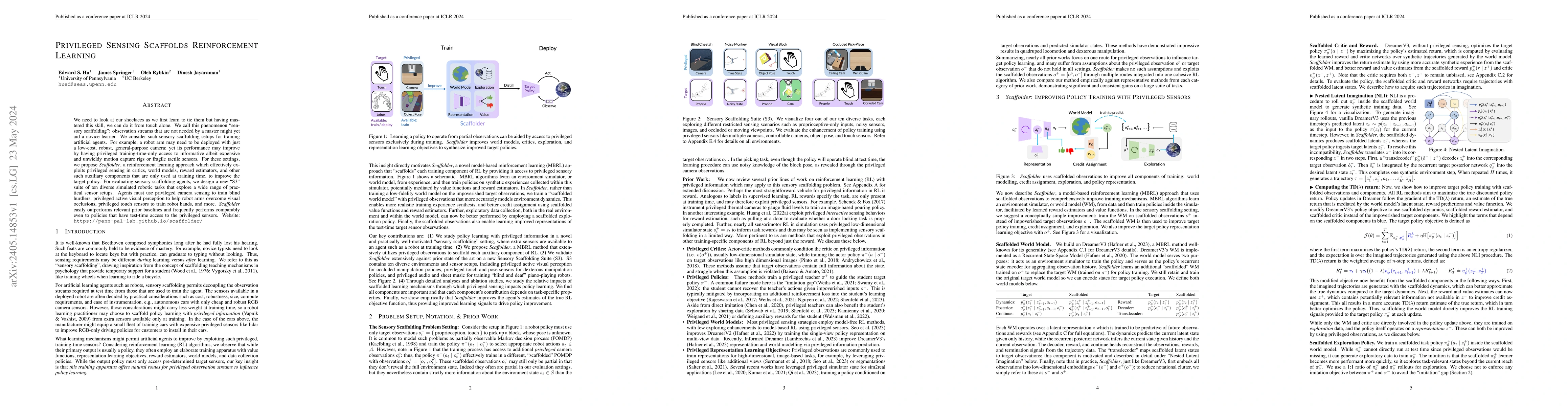 Thumbnail for Privileged Sensing Scaffolds Reinforcement Learning