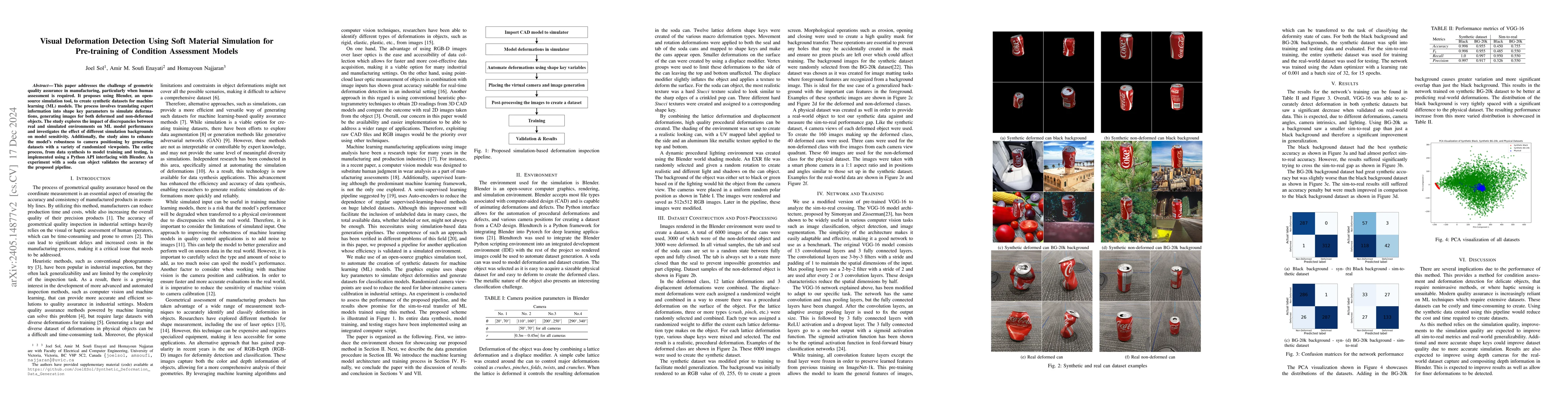 Thumbnail for Visual Deformation Detection Using Soft Material Simulation for
  Pre-training of Condition Assessment Models