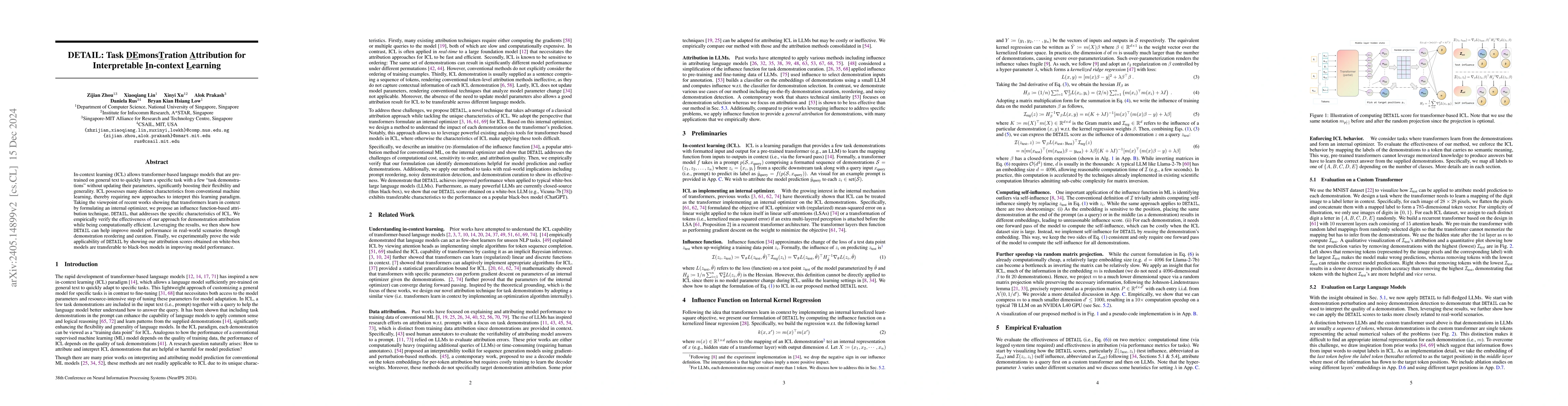 Thumbnail for DETAIL: Task DEmonsTration Attribution for Interpretable In-context
  Learning