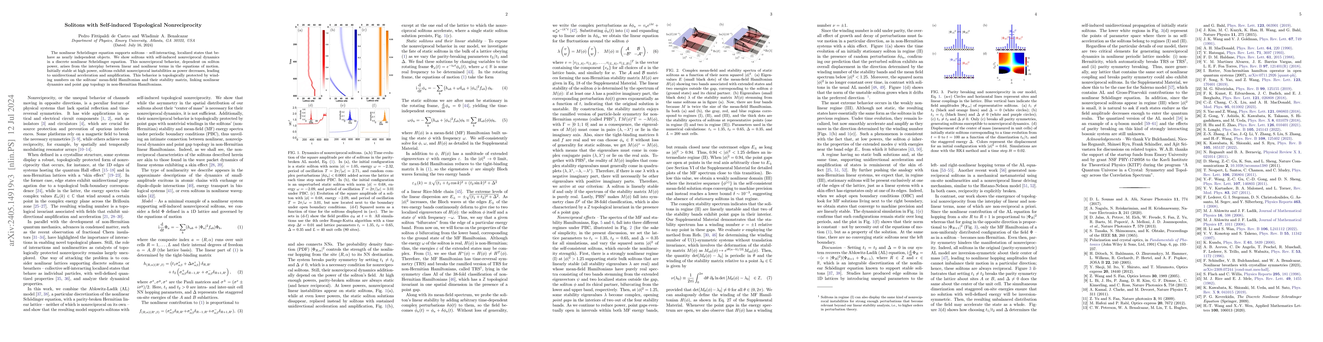 Thumbnail for Solitons with Self-induced Topological Nonreciprocity