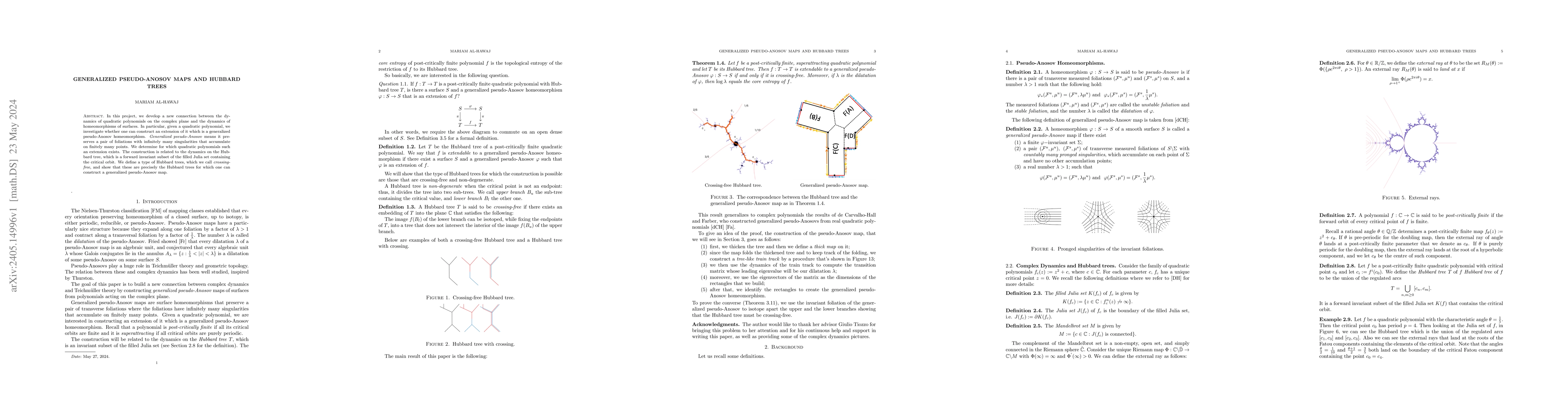 Thumbnail for Generalized Pseudo-Anosov Maps and Hubbard Trees
