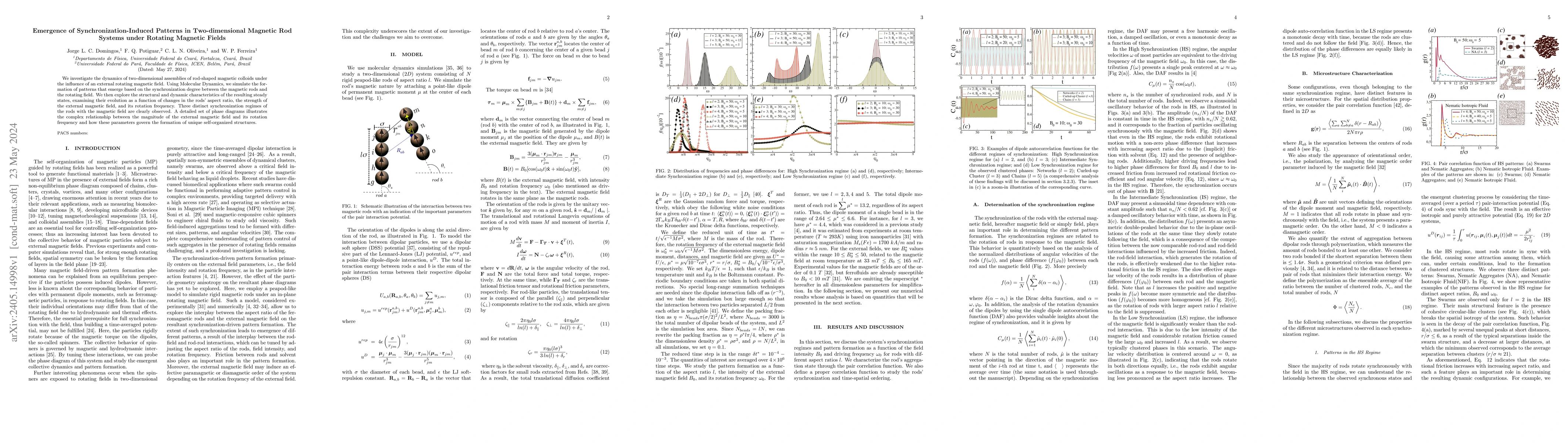 Thumbnail for Emergence of Synchronization-Induced Patterns in Two-dimensional
  Magnetic Rod Systems under Rotating Magnetic Fields