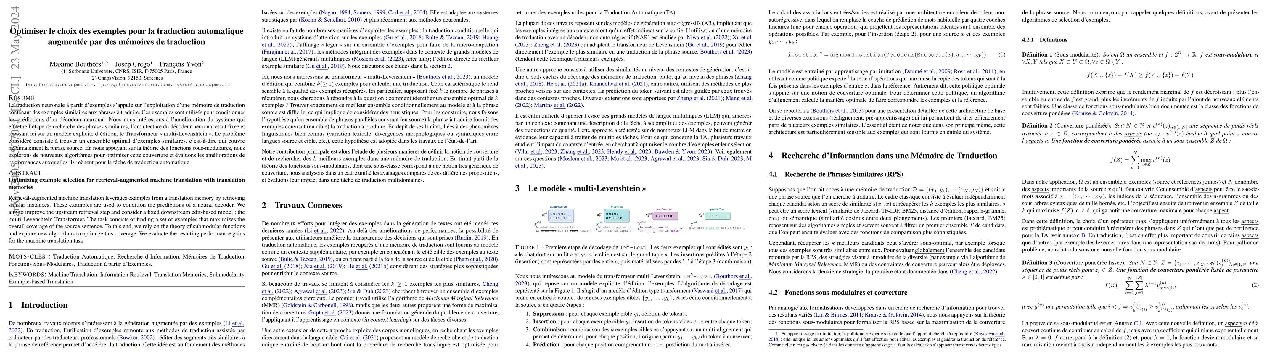 Thumbnail for Optimizing example selection for retrieval-augmented machine translation
  with translation memories