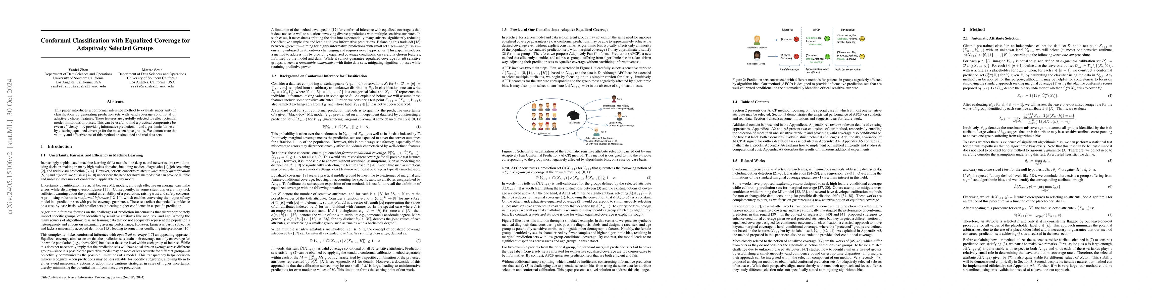 Thumbnail for Conformal Classification with Equalized Coverage for Adaptively Selected
  Groups