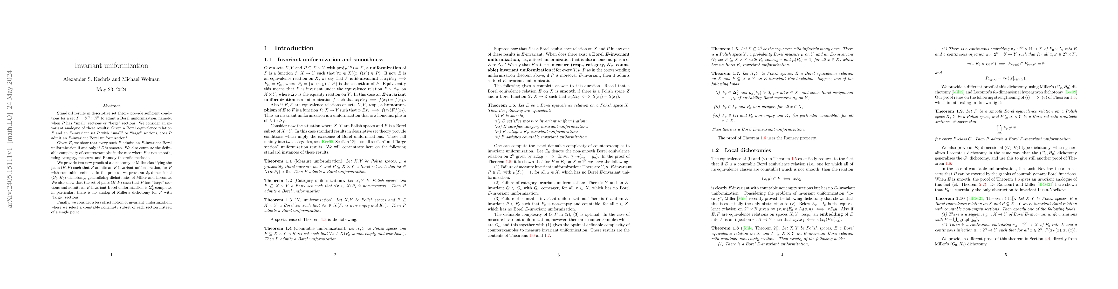 Thumbnail for Invariant uniformization