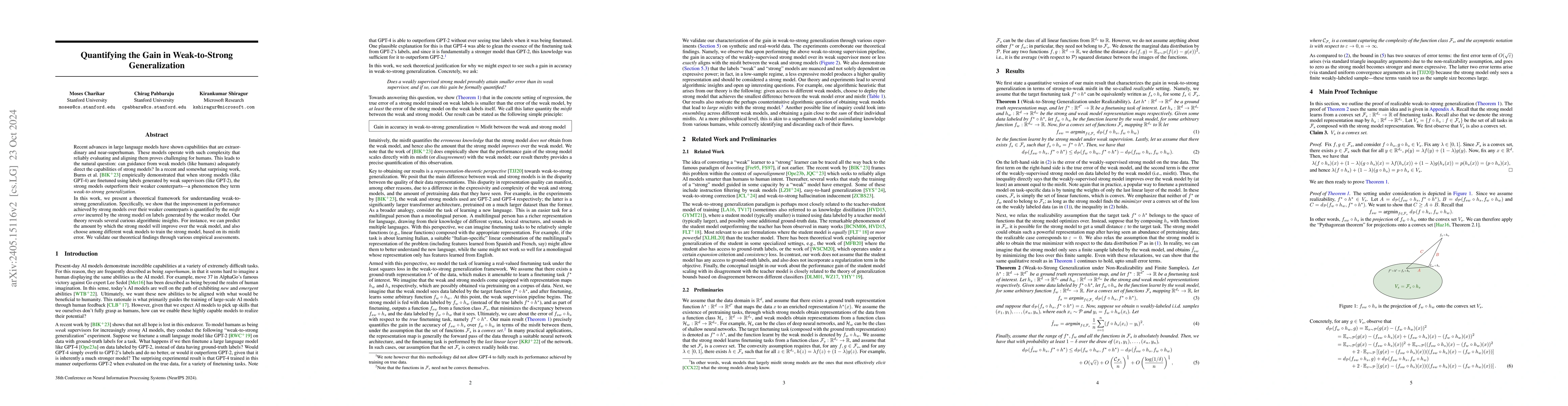 Thumbnail for Quantifying the Gain in Weak-to-Strong Generalization