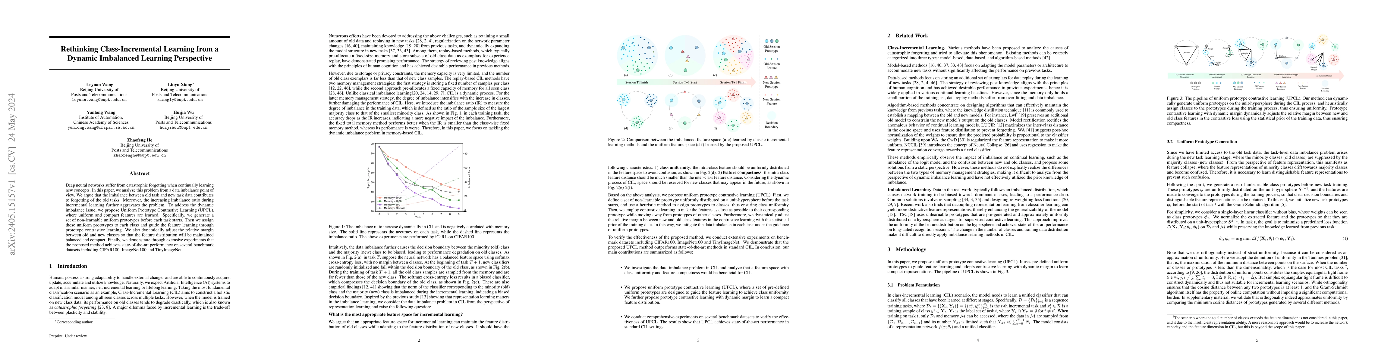 Thumbnail for Rethinking Class-Incremental Learning from a Dynamic Imbalanced Learning
  Perspective