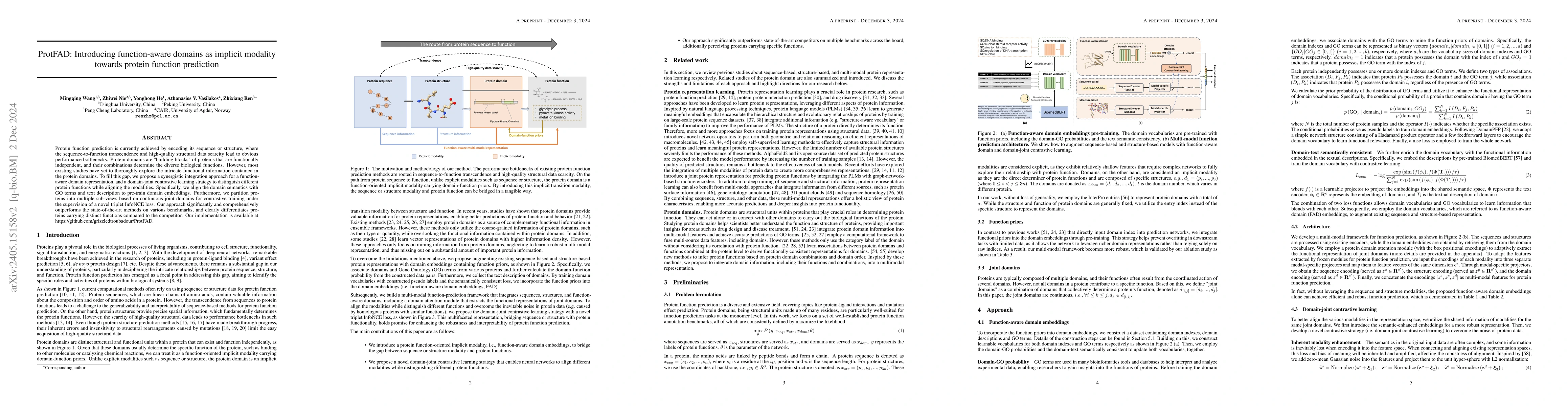 Thumbnail for ProtFAD: Introducing function-aware domains as implicit modality towards
  protein function perception
