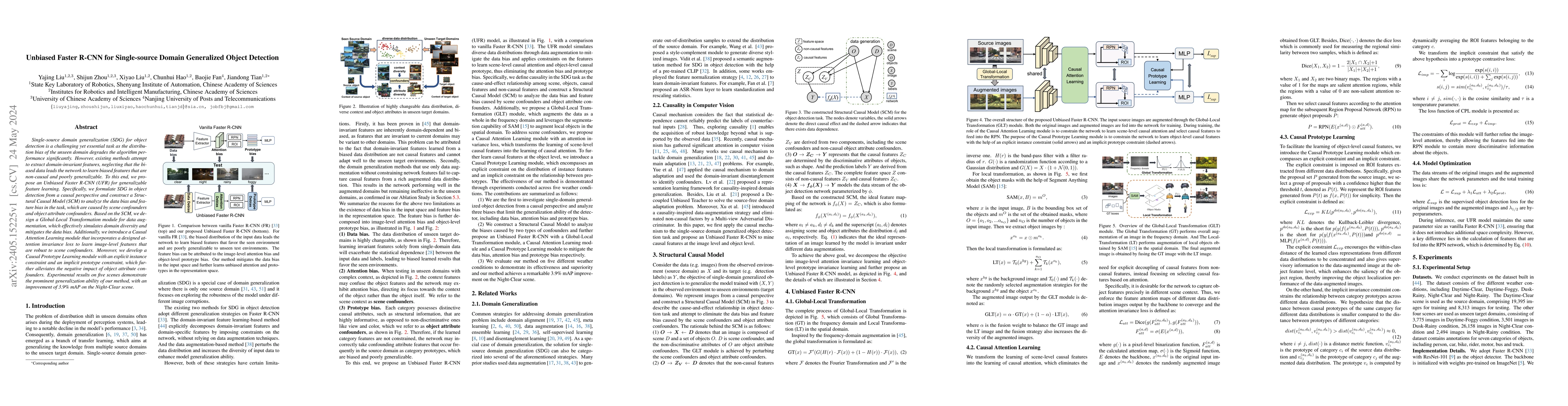 Thumbnail for Unbiased Faster R-CNN for Single-source Domain Generalized Object
  Detection