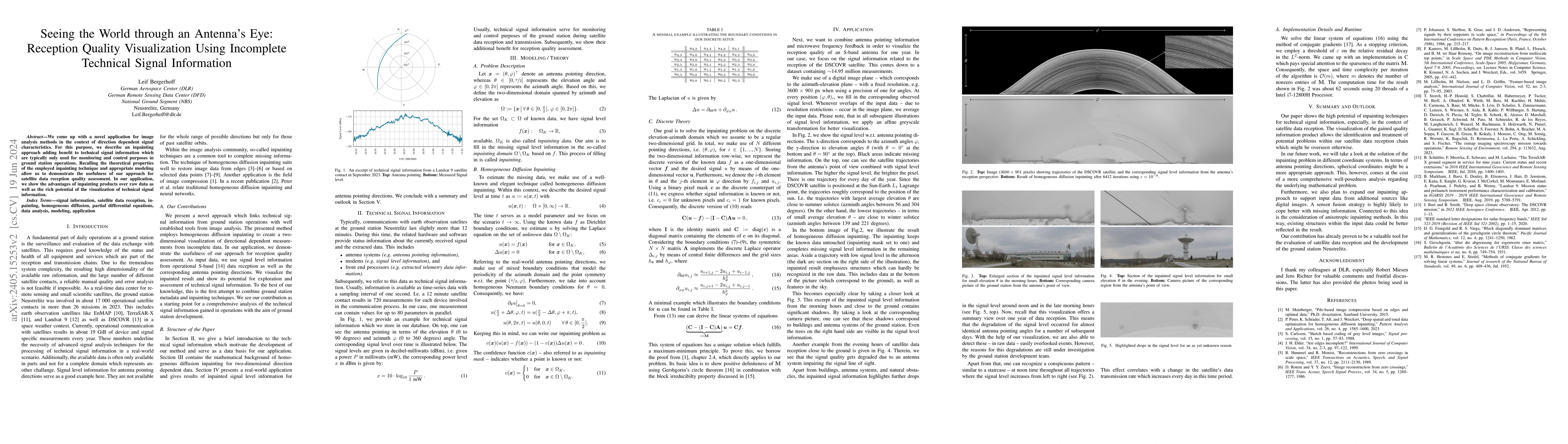 Thumbnail for Seeing the World through an Antenna's Eye: Reception Quality
  Visualization Using Incomplete Technical Signal Information