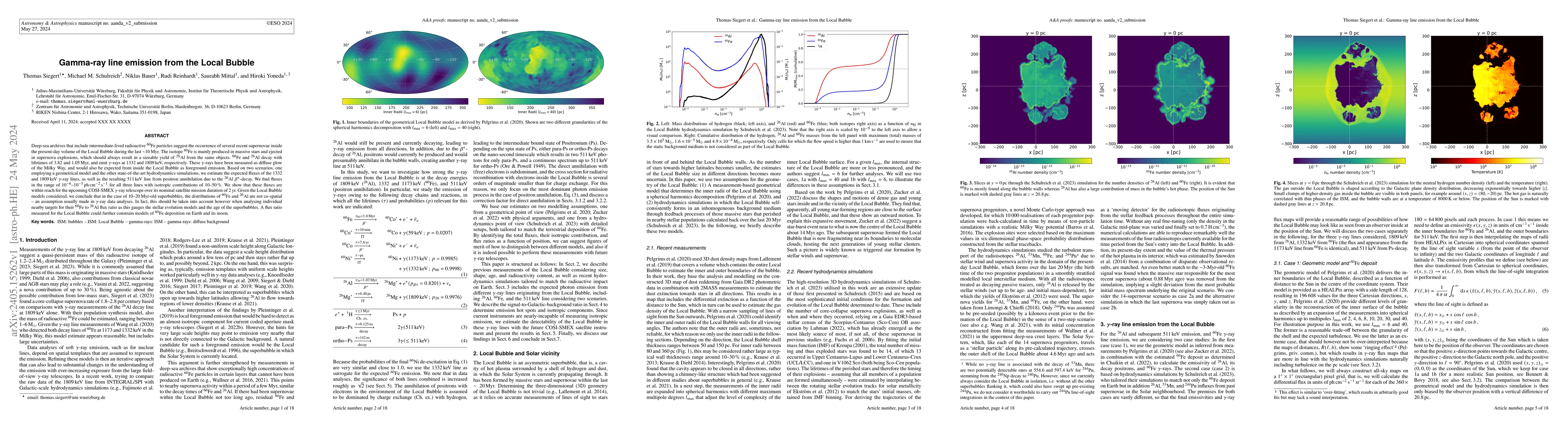 Thumbnail for Gamma-ray line emission from the Local Bubble