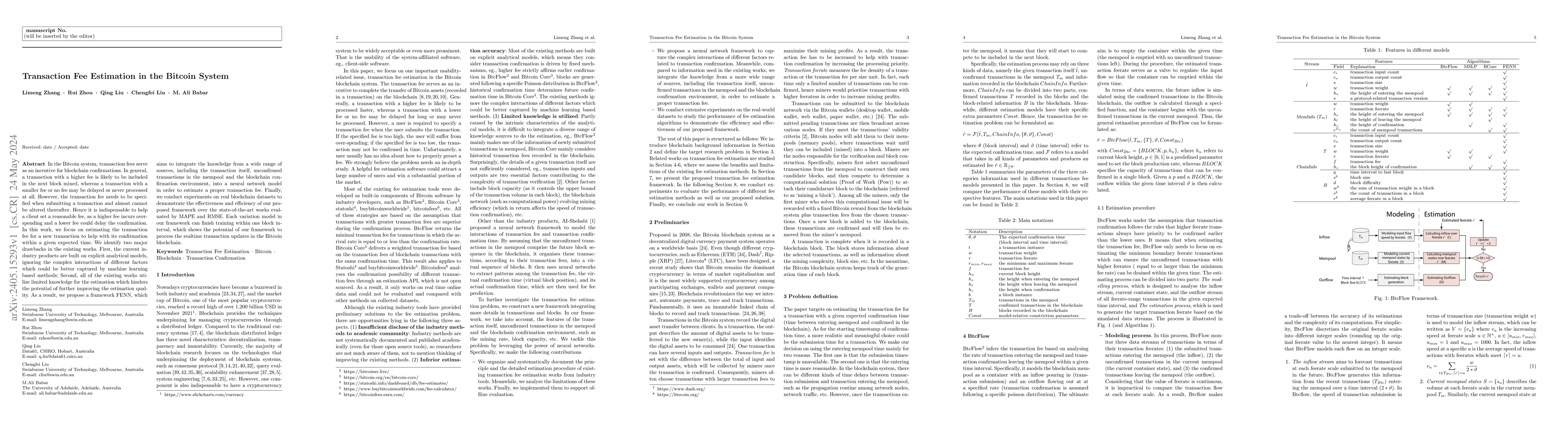Thumbnail for Transaction Fee Estimation in the Bitcoin System