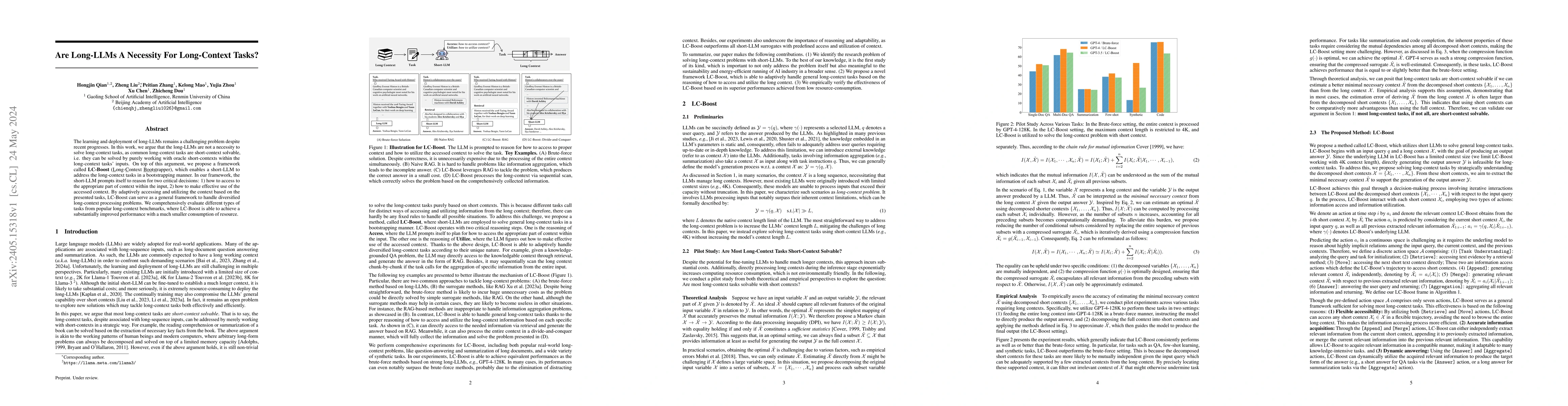 Thumbnail for Are Long-LLMs A Necessity For Long-Context Tasks?