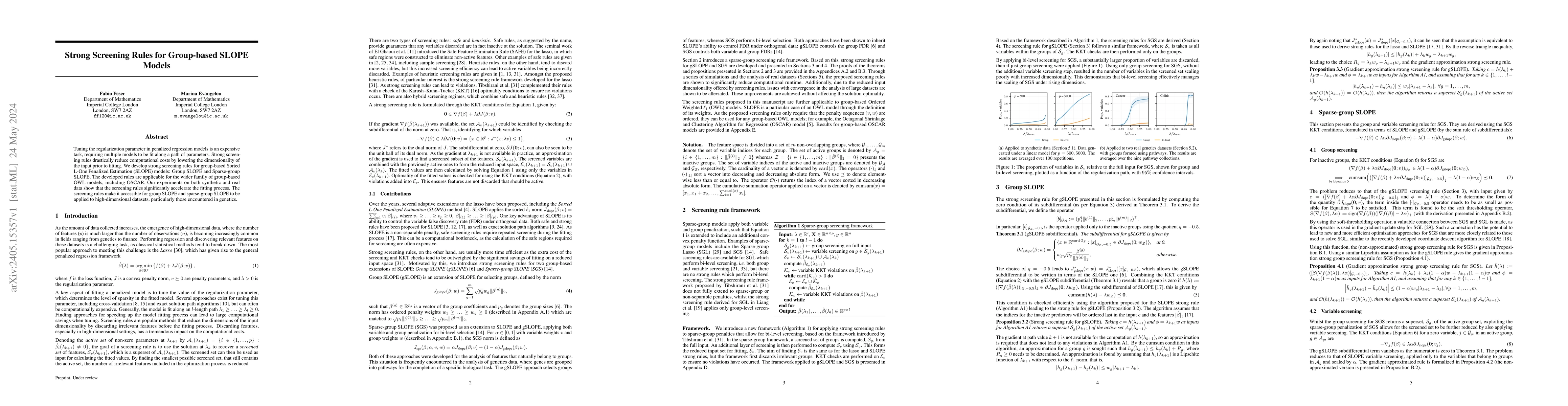 Thumbnail for Strong screening rules for group-based SLOPE models