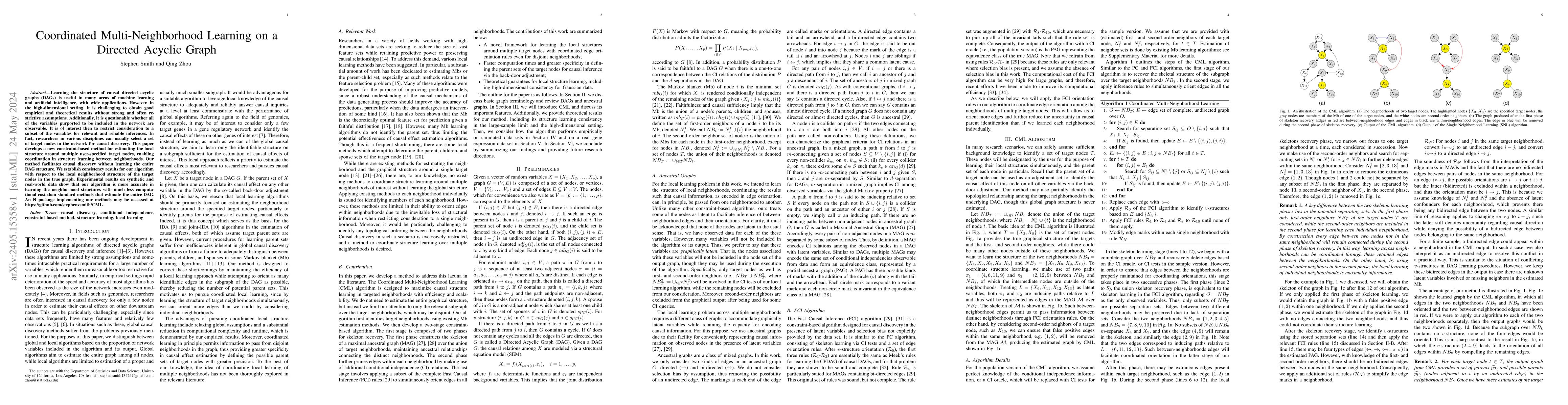 Thumbnail for Coordinated Multi-Neighborhood Learning on a Directed Acyclic Graph