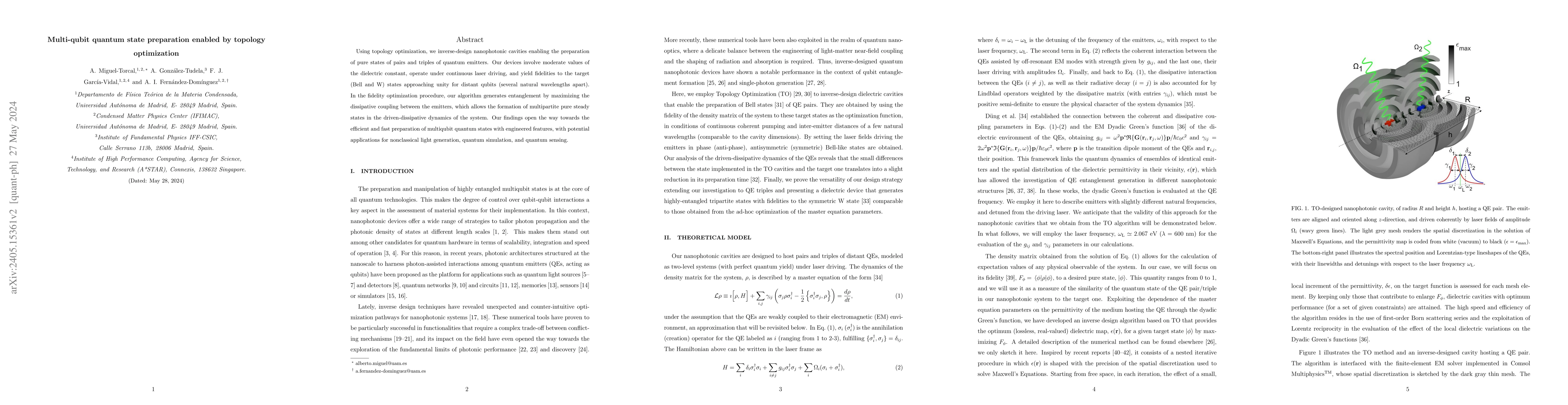 Thumbnail for Multi-qubit quantum state preparation enabled by topology optimization